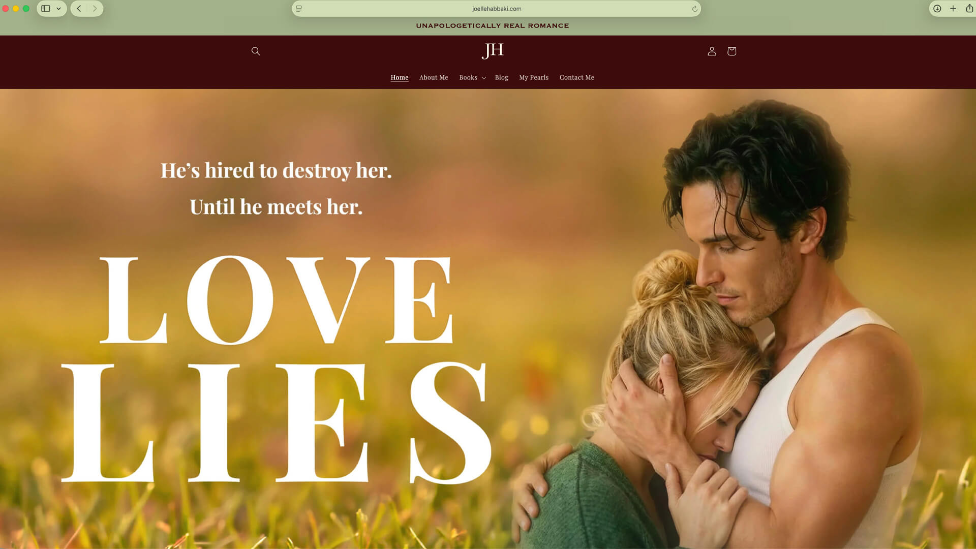 Joelle Habbaki author website Love Lies page
