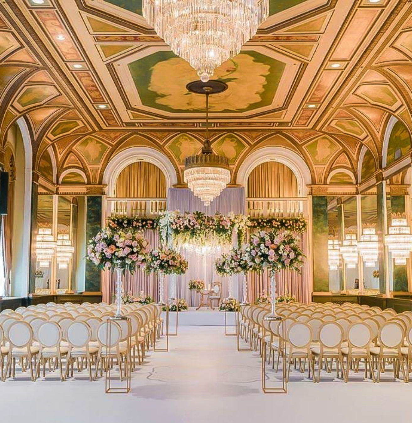 Wedding design produced by Finer Events, Fairmont Royal York Hotel Toronto