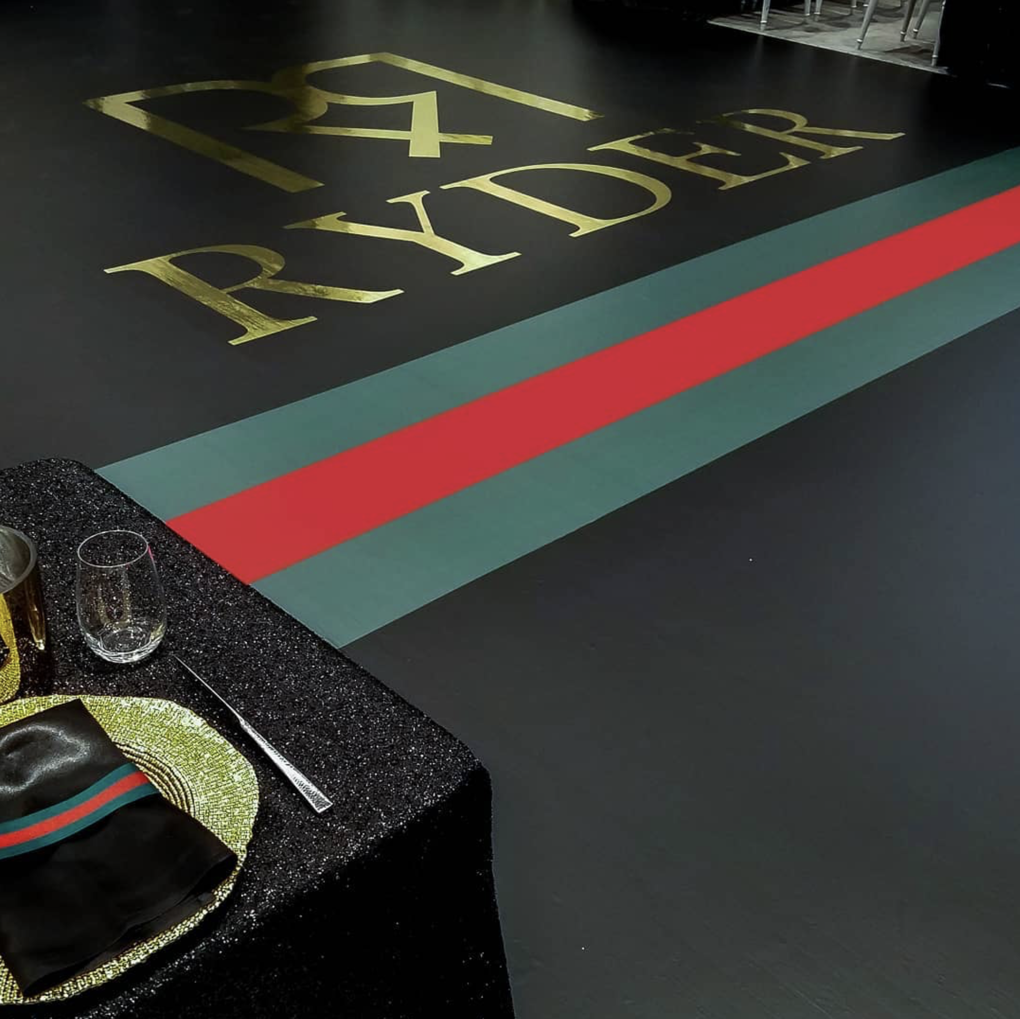 Gucci themed event design produced by Finer Events