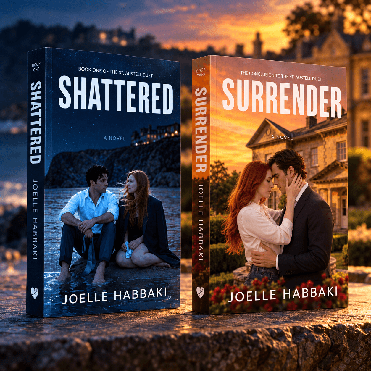 The St. Austell Duet by Joelle Habbaki featuring Shattered and Surrender in an editorial scene