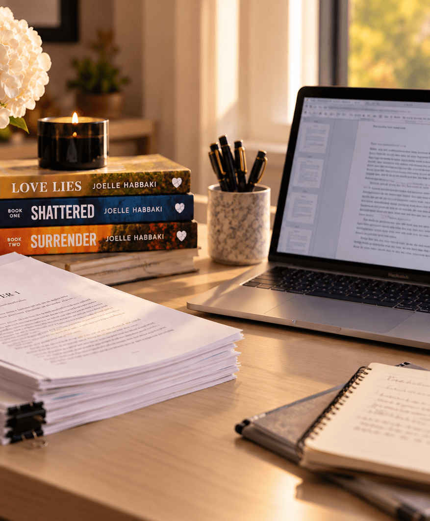 Editorial markup on a manuscript