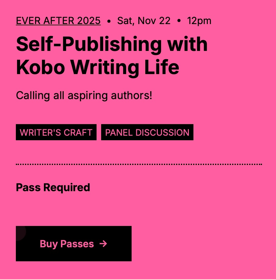 Self-Publishing with Kobo Writing Life at Ever After 2025